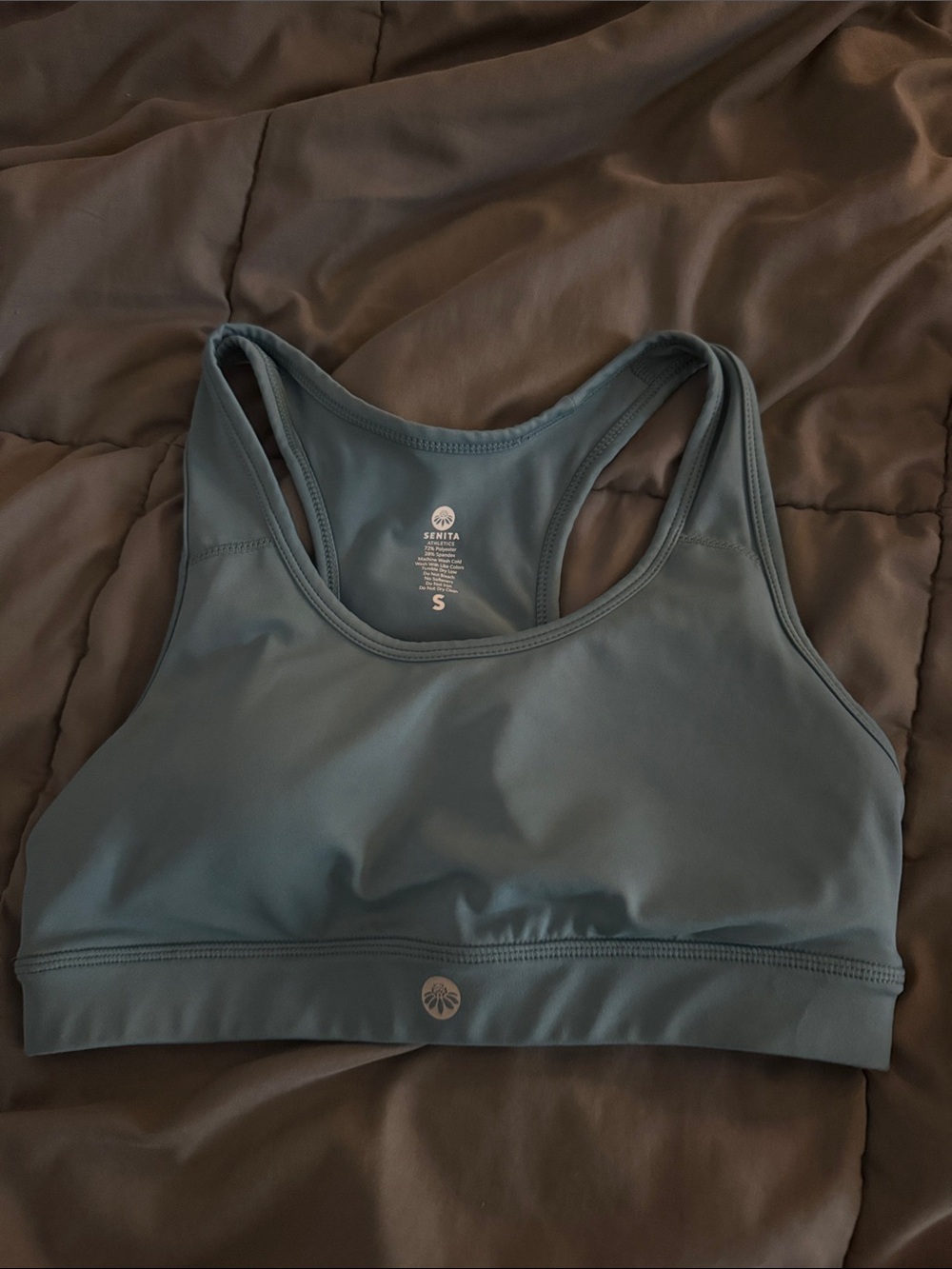 Senita Sports Bra in Slate Blue